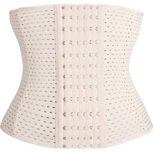 Hollow Postpartum Belt Women 13 Breasted Slim Body Shaper Breathable Puerperal Corset Waist Trainer Slimming Belt