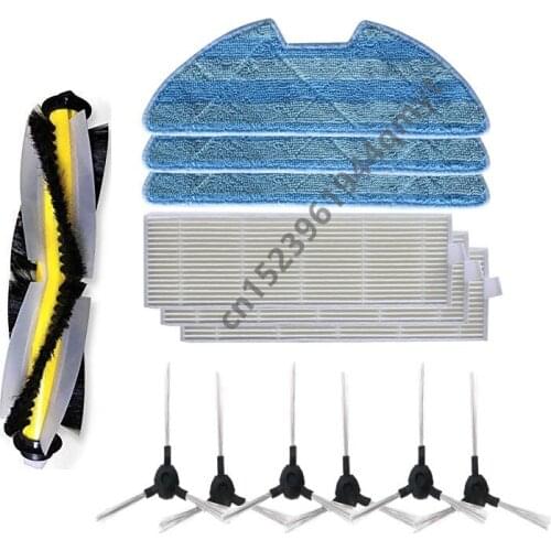 Vacuum Main Roller Side Brush Hepa Filter Mop Cloth for AMIBOT Spirit Laser H2O Robot Vacuum Cleaner Bruhes Filters Cleaning Mop