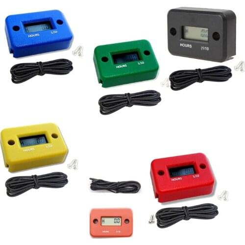 Boat Engines Counter Hour Meter Universal Digtal Hour Meter for Motorcycle Bike Vehicle Maintenance Reminder