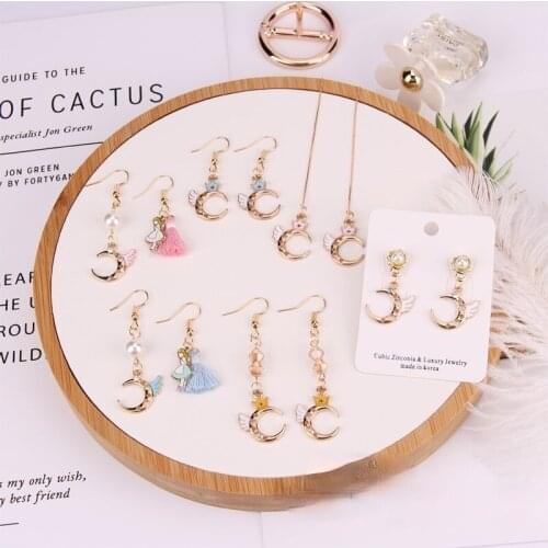 Wings Angel Cute Girl Earline Earring Earrings Earrings Earrings DIY Material Package Accessories Package Jewelry