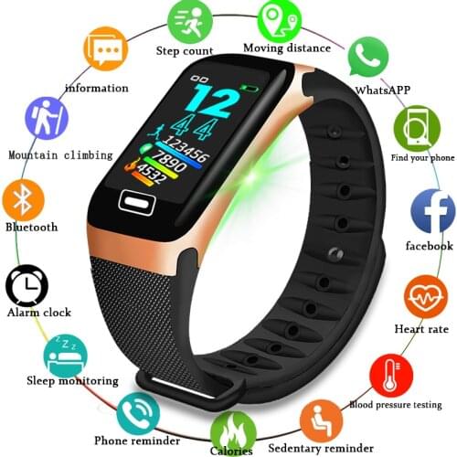 LIGE 2020 New Smart Watch Men Women Heart Rate Blood Pressure Pedometer Multi-function Waterproof Smartwatch For Android IOS+Box