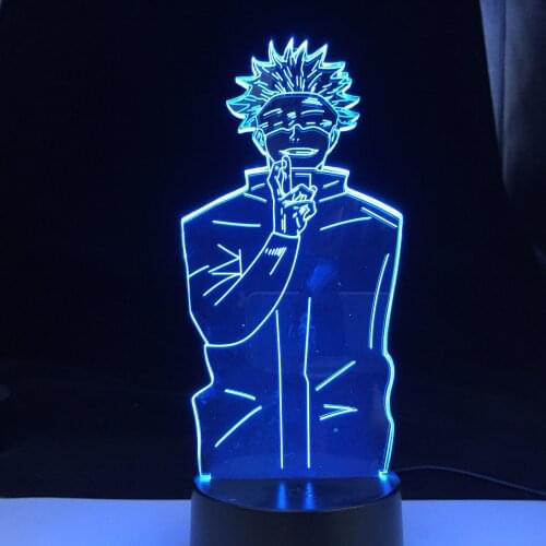 Jujutsu Kaisen Led Night Light Satoru Gojo Lamp for Bedroom Decor Birthday Gift Satoru Gojo Light Jujutsu Kaisen Gadget Gift