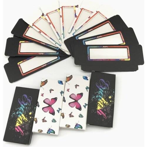 Eyelash Packaging Box Bulk Wholesale Custom 3D Mink Lashes Boxes Packaging With Logo Makeup Set Eyelashes Case Pack