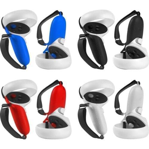 VR Accessories For Oculus Quest 2 Silicone Cover Controller Protective Sleeve Skin Handle Grip Covers For Qculus Quest 2