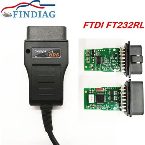 Top-Quality HDS USB Cable With OBDII DLC3 Diagnostics Cable OBD For HONDA HDS Cable Chip FTDI FT232RL Support Many Cars