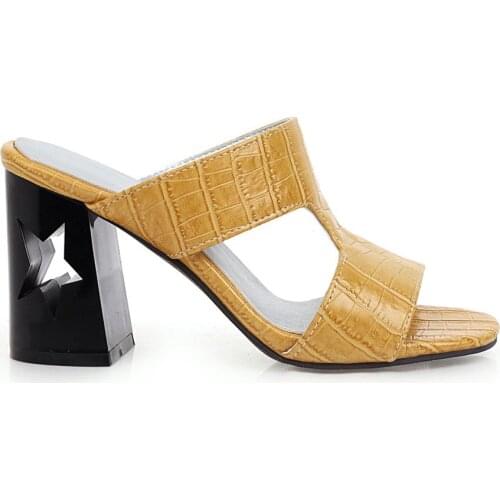 Women Sandals Fashion Beautiful High Heels Sandals Ladies Summer Shoes yellow silver Plus Size 40 41 45 47 zapatos de mujer