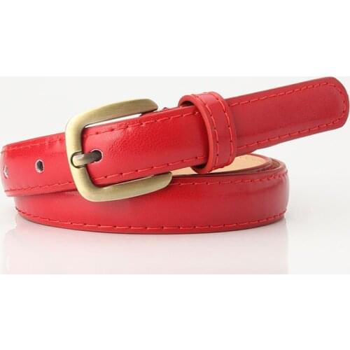 Womens belt New trend small square buckle thin belt narrow thin decorative belt for girls denim skirt PY65