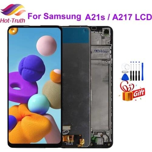 6.5" LCD Display For Samsung Galaxy A21s A217 LCD with frame Touch Screen Digitizer LCD For Samsung A21s SM-A217F/DS