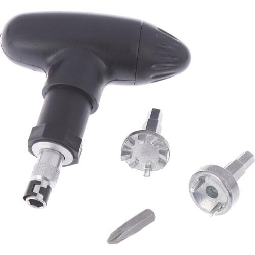 1 Set Golf Spike Ratchet Handle Wrench Tool Bits Golf Remover Ripper Steel Ratcheting Shoe Cleats Practical Club