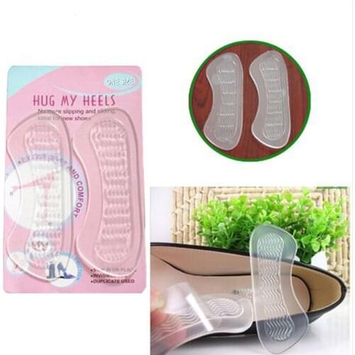 1Pairs Rearfoot Invisible Silicone Anti-Slip High Heel Cushions Heel Back Liner Shoes Silicone Insoles Shoe Cushion