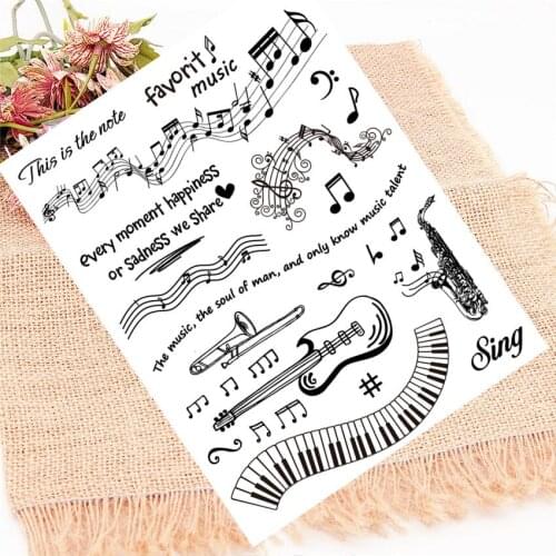 14*18CM Note Transparent Clear Stamps / Silicone Seals Roller Stamp for DIY scrapbooking photo album/Card Making