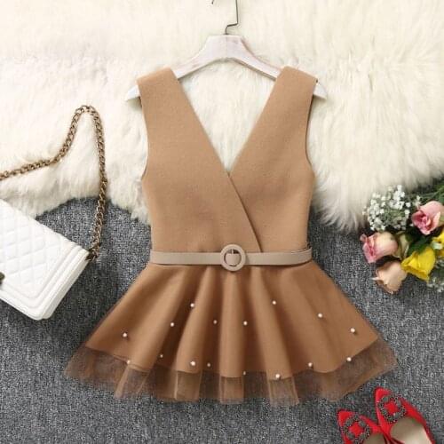 2020 Striped autumn New Sweet Style Openwork Solid Color V-neck long-sleeved Ruffles Women Blouse Fashion Trend Shirt