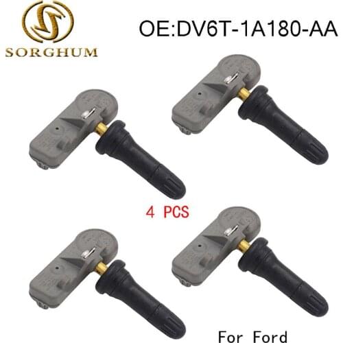 4pcs Car Tire Pressure Sensor TPMS 433MHz for Ford Escape C520 12-17 DV6T-1A180-AA