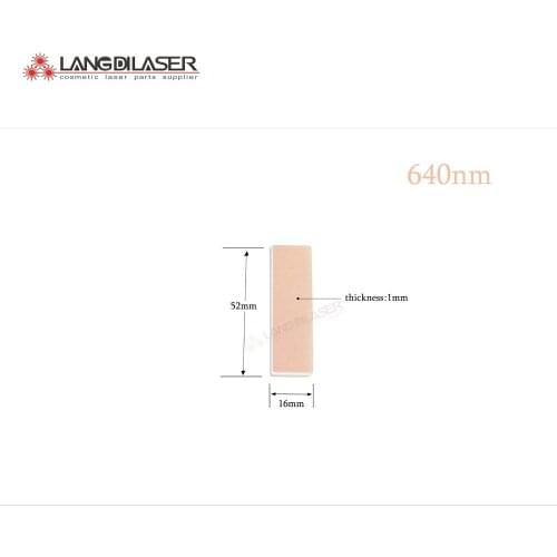 640nm HR filters , size : 52*16*1mm , laser hair removal filters , IPL filters , optic filter for IPL , laser optic