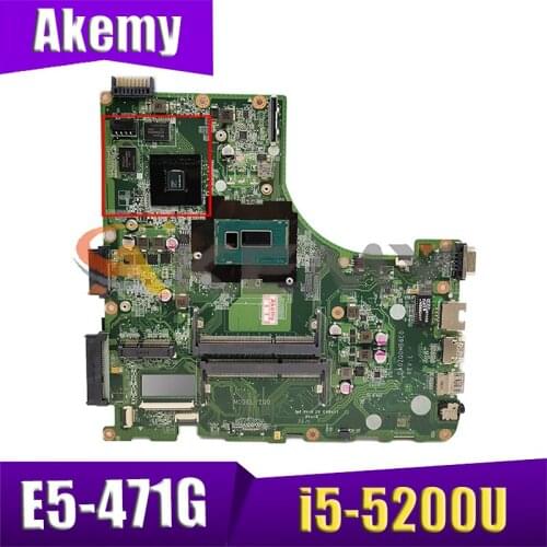 AKEMY DA0ZQ0MB6E0 REV E N9MN3WW002 N9.MN3WW.002 for acer aspire E5-471G V3-472P laptop motherboard NVIDIA 820M i5-5200U
