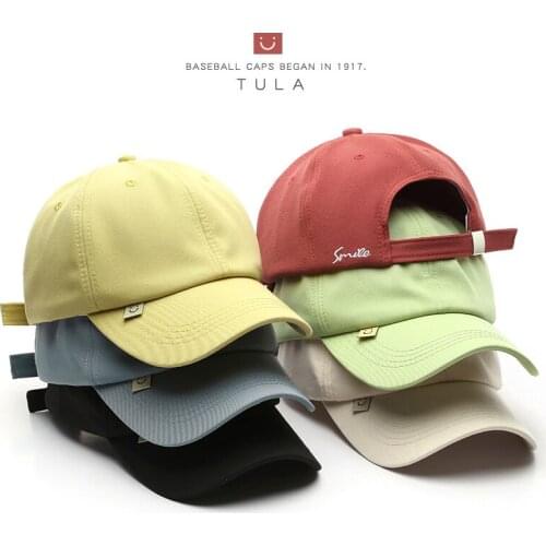 Embroidery Baseball Cap Japanese Style Student Snapback Hats for Men Women Solid Color Bonnet Caps All-match Hip Hop Cap Dad Hat