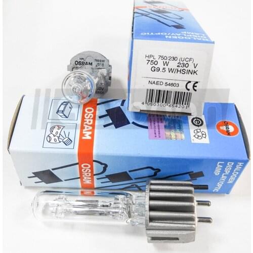 93729 HPL 750/230(UCF) 750W 230V G9.5W/HSINK 54603 575/240 575W 240V 54619 Halogen Specialty Lamp for Display Optic ETC Bulb