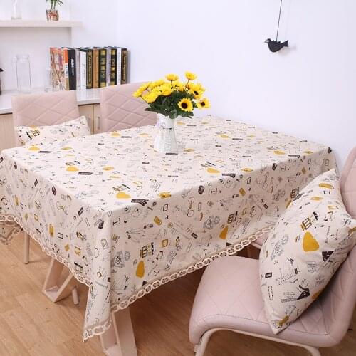 Artistic Pure Pigment Color, Extra Thick Linen, Hemp, Cotton and Linen Tablecloth, Tea Table Cloth, Tea Cloth