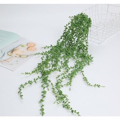 Artificial Fleshy Lover Tears Succulent Plant Pearl Fleshy Vine Flower Hanging Vine Wall Garden Decoration Plant Flower