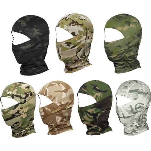 Multicam Camouflage Balaclava Full Face Wargame Cycling Hunting Fishing Scarves Army Military Helmet Liner Tactical Airsoft Cap
