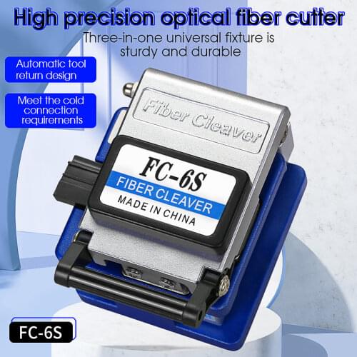 FC-6S FTTH Optical Fiber Cleaver metal Small High Precision Fiber cutting cable cold connection cutter tool