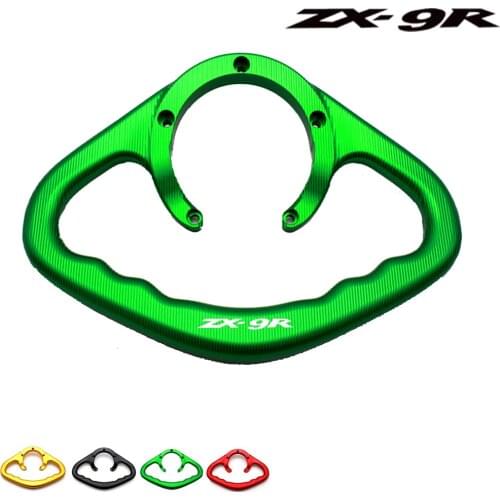 Motorcycle Accessories CNC Passenger Hand Grips Grip Tank Handrail Handles Armrest Black For KAWASAKI ZX-9R 2000-2003
