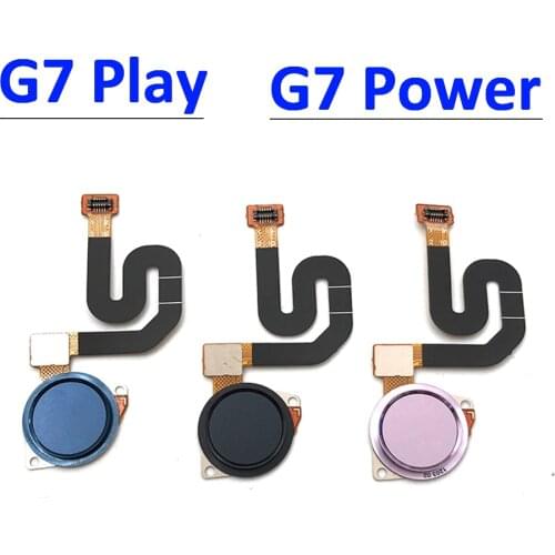 New For Motorola Moto G7 G8 Power Touch ID Fingerprint Sensor Home Return Key Menu Button Flex Cable Repair Parts G7 Play