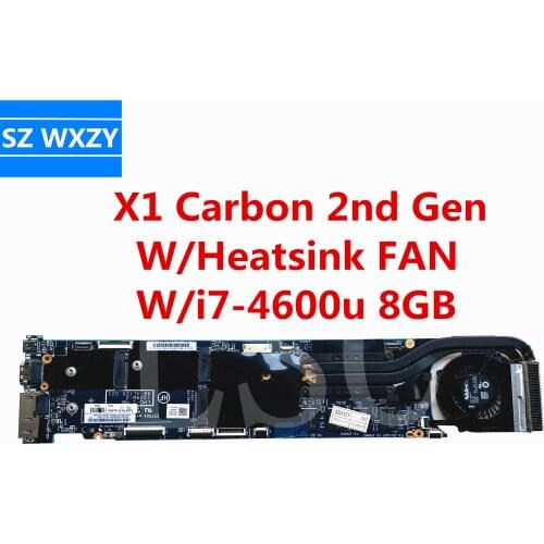NEW Original For LENOVO ThinkPad X1 Laptop Motherboard With SR1EA i7-4600u 8GB RAM Mainboard FRU 00UP983 100% Tested Fast Ship