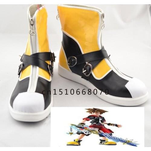 Kingdom HeartsII Sora Cosplay Shoes Anime Party Boots