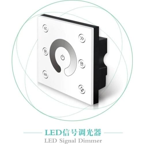 P1-010V LED Signal Dimmer PWM5V/PWM10V led dimmer switch 0-10v AC85-265V 10A wall mount glass touch panel switch