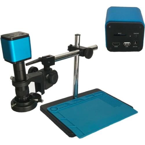 Auto Focus IMX185 1080P 60FPS HDMI WIFI Industrial Video Microscope Camera 180X 300X C-Mount Lens For phone PCB Repair Soldering