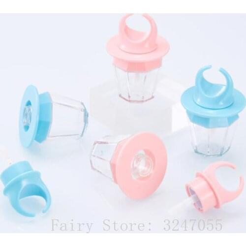 8ml Empty Lip Gloss Tube Lips Balm Bottle wand Brush Container Diamond Ring Shape Refillable Bottle Lipgloss Tube Concealer Tube