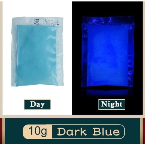 Dark Blue Luminous Powder for DIY Party Creative Makeup Wall Glass Crafts Decorations Glow In Dark 10g