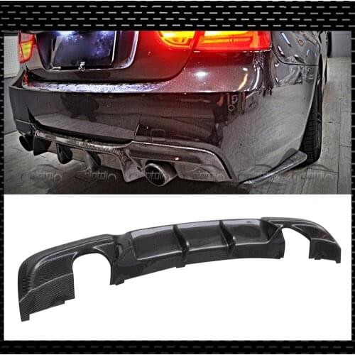 Carbon Fiber Rear Diffuser Spoiler for BMW E91 E90 325i 335i M Tech Bumper 2006-2011