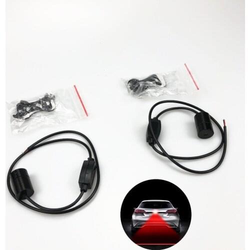 Universal Anti Collision Rear-end Car Red Laser Tail 12V Warning Light Parking Lamp Auto Brake Rearing Fog Light Decorative Lamp