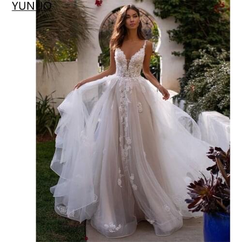 Свадебные платья со шлейфом YuNuo China At AliExpress