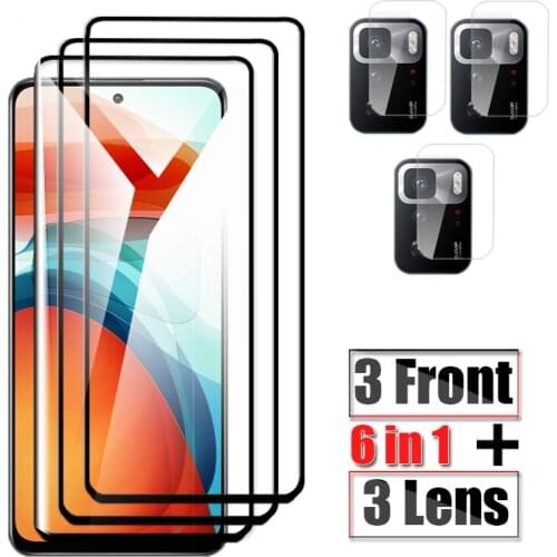 Screen Tempered Glass For Xiaomi Poco F3 GT Protective Glass On Xaomi Poco X3 NFC M3 Pro Camera Lens Protector Film PocoM3 X3Pro