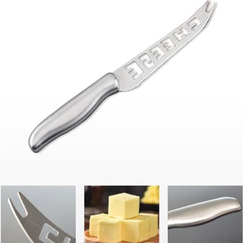1PCS 23.5cm Stainless Steel Cheese Knife Hollow Cheese Butter Knife Serrated Knife Household Kitchen Tool