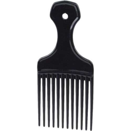 1 Piece Wide Teeth Brush Pick Comb Fork Hairbrush Insert Hair Pick Comb Plastic Gear Comb For Curly Afro Hair Styling Tools