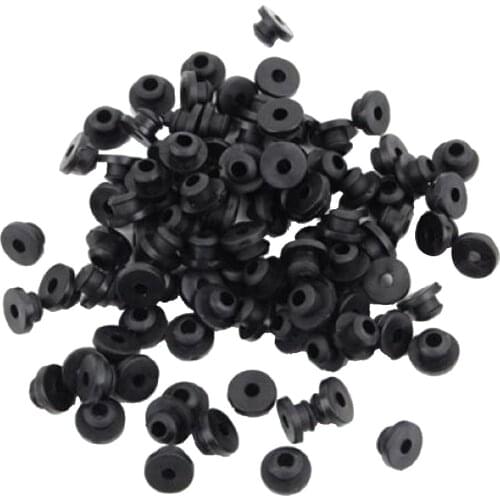 100x Soft Rubber Replacement Full Grommets Nipples Parts Accessory