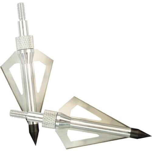 12 pcs/lot Archery Broadhead Arrow Head Silver Color for Archery Hunting Beast Archery Bow