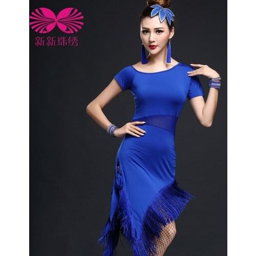 2017 Latin Dance Dress Latin Dress Limited Time-limited Women Acrylic Tango Womens Ballroom Rumba Cha Samba Dance