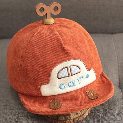 Childrens Baby Hat Autumn Spring New Cartoon Car Soft Brim Caps Cartoon Sunshade Baseball Cap Winter Accessories For Kids