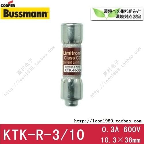 Bussmann Limitron Class CC Fuse KTK-R-3/10 KTK-R-1/4 600V