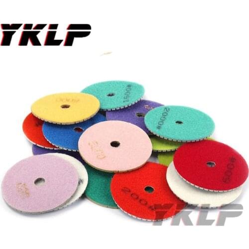 5Pc Diamond Polishing Pads Buffing Disc For Granite Stone Concrete Marble 3 inch 30~8000