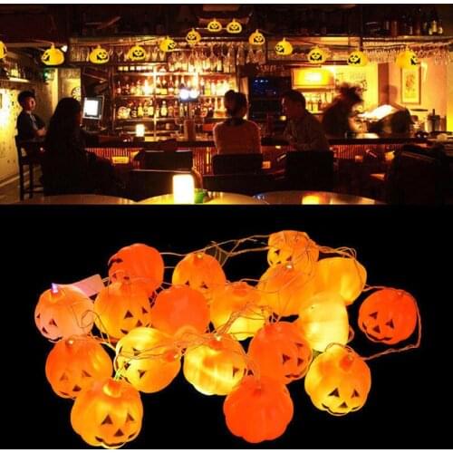 JX-LCLYL 16 LED Pumpkins String Light Pumpkin Lights For Halloween Party Decoration