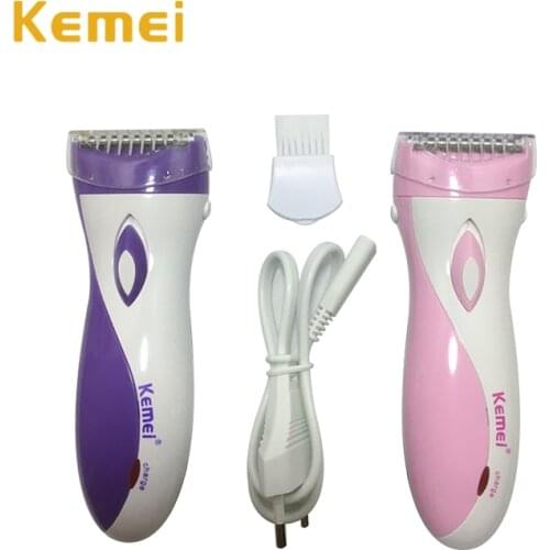 Kemei shaver for women Lady Shaver Leg Underarm Rechargeable Waterproof Bikini Armpit Epilator Razor for Women epilator