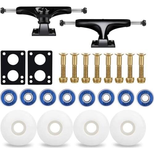 52mm Skateboard Wheel,5.0 Skateboard Truck,ABEC-11 Skateboard Bearing,Skateboard Riser Pad,Skateboard Accessories