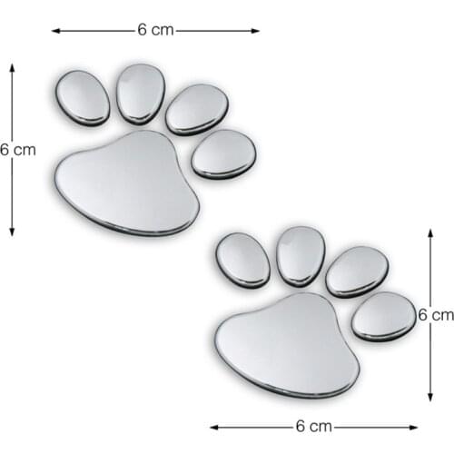 Car Sticker Cool Design Paw 3D Animal Dog Cat Bear Foot Prints Footprint for Suzuki Mitsubishi Mazda 2 3 5 6 CX5 CX7 CX9 Atenza