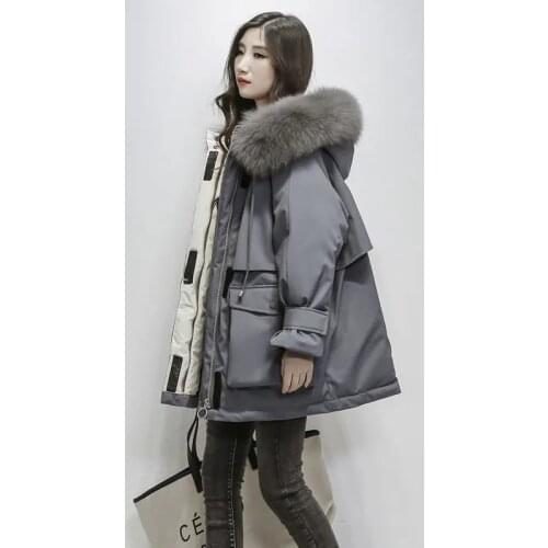 Middle Winter Jackets Coats Women Long Thick Korean 2021 New Womens Loose And Thickened Cotton With Large Ukraine Miegofce